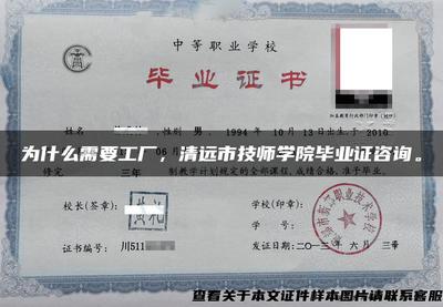 為什么需要工廠 從清遠(yuǎn)市技師學(xué)院畢業(yè)證咨詢看職業(yè)教育與產(chǎn)業(yè)發(fā)展的協(xié)同